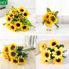1Pcs Artificial Sunflowers Silk Fake Flowers Floral Bouquet For Home Living Room Decor Wedding Handheld Prop Table Centerpiece