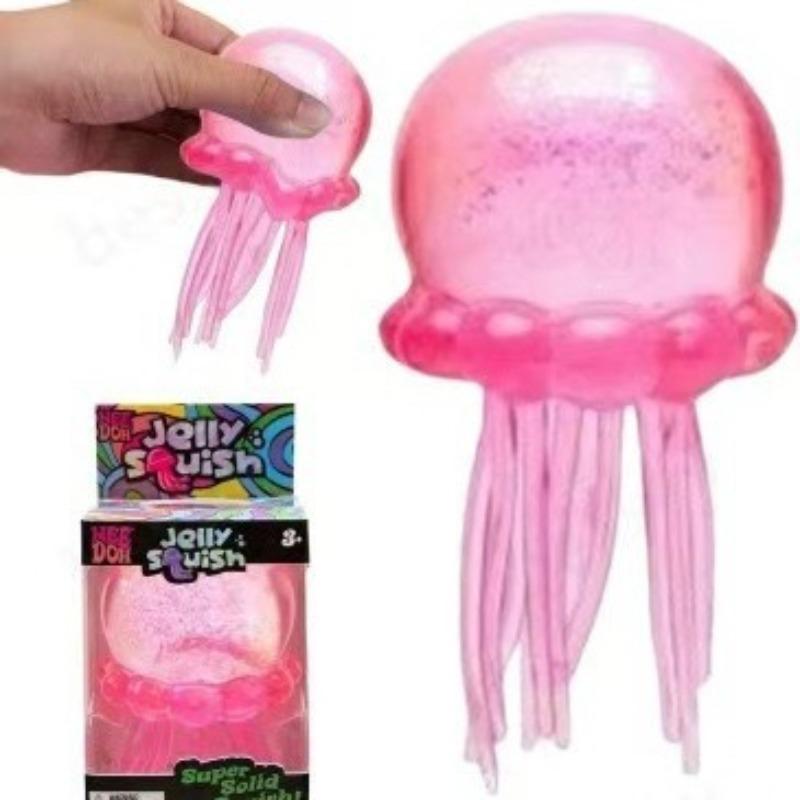 Jellyfish Squeezable Stress-relieving Ice Cubes, Squeezable Jellyfish Malt Sugar. Jellyfish Swaying Tentacles.