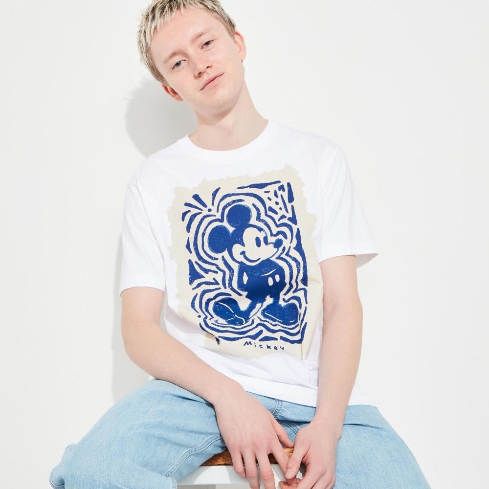 

UNIQLO JAPAN Футболка с рисунком Mickey Stans UT, короткий рукав, стандартный крой