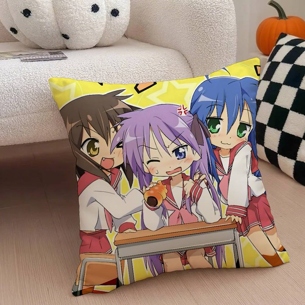 Lucky Star Pillow Case Anti-dustmite Pillowcase Invisible zipper silky short plush Sofa cushion cover