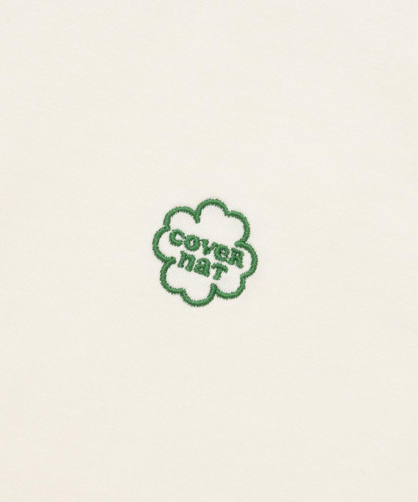 Covernat Woman Crop Clover Heart Sleeveless Ecru
