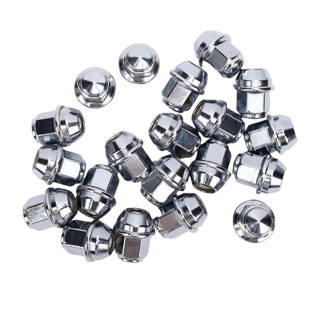 20PCS M12x1.5 Lug Nuts Set ACPA 1012 DXA Chrome Steel Front Rear Wheel Lug Nuts Replacement for Ford B Max 2012 2025
