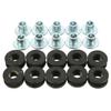 30PCS Motorcycle Rubber Grommets Bolt For Honda Yamaha Suzuki Kawasaki Fairing