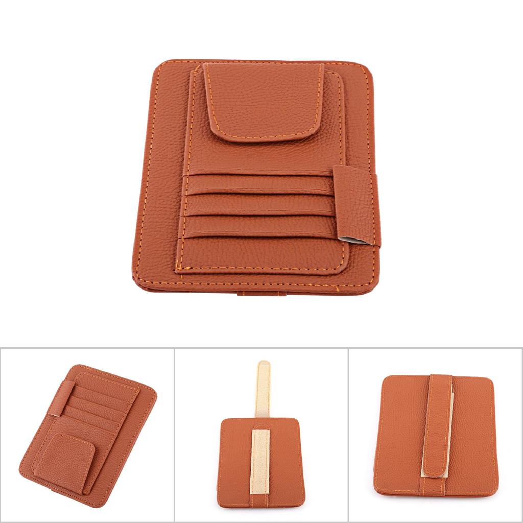 Auto Car Sun     Pouch Bag Card Storage Glasses Holder Clip Black