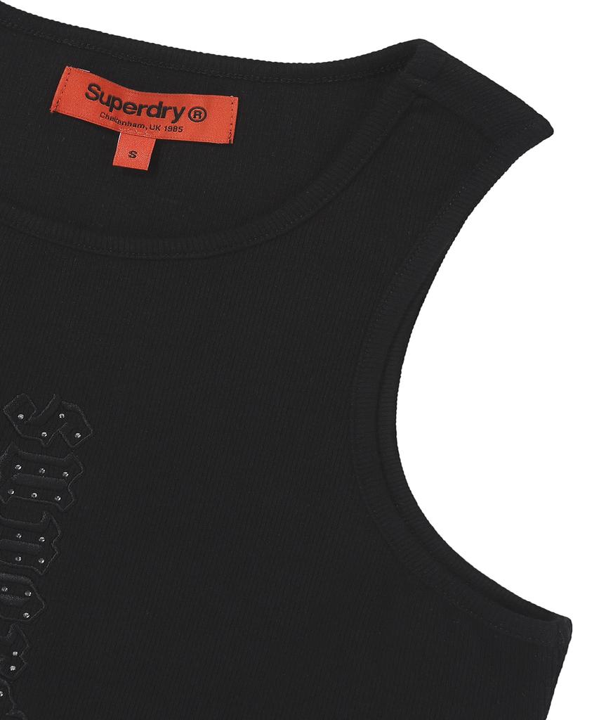 Syupeodeulai W Vintage Rib Sleeveless Black