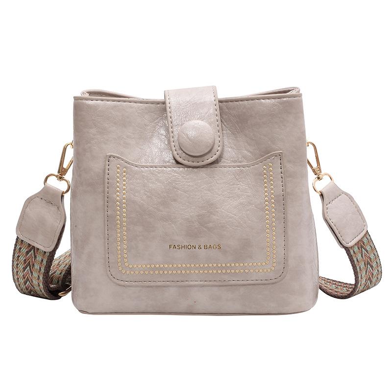 Fashion Large-capacity Bucket Crossbody Bags for Women New Casual Portable Shoulder Messenger Bag Ladies Fashion Handbags