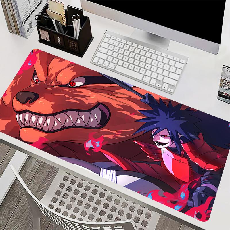 Mousepad Laptop Mouse Pad Office Accessories PC Keyboard Pad Rubber Cup Mat Soft Naruto Madara Uchiha Mouse Mat Large Desk Mat