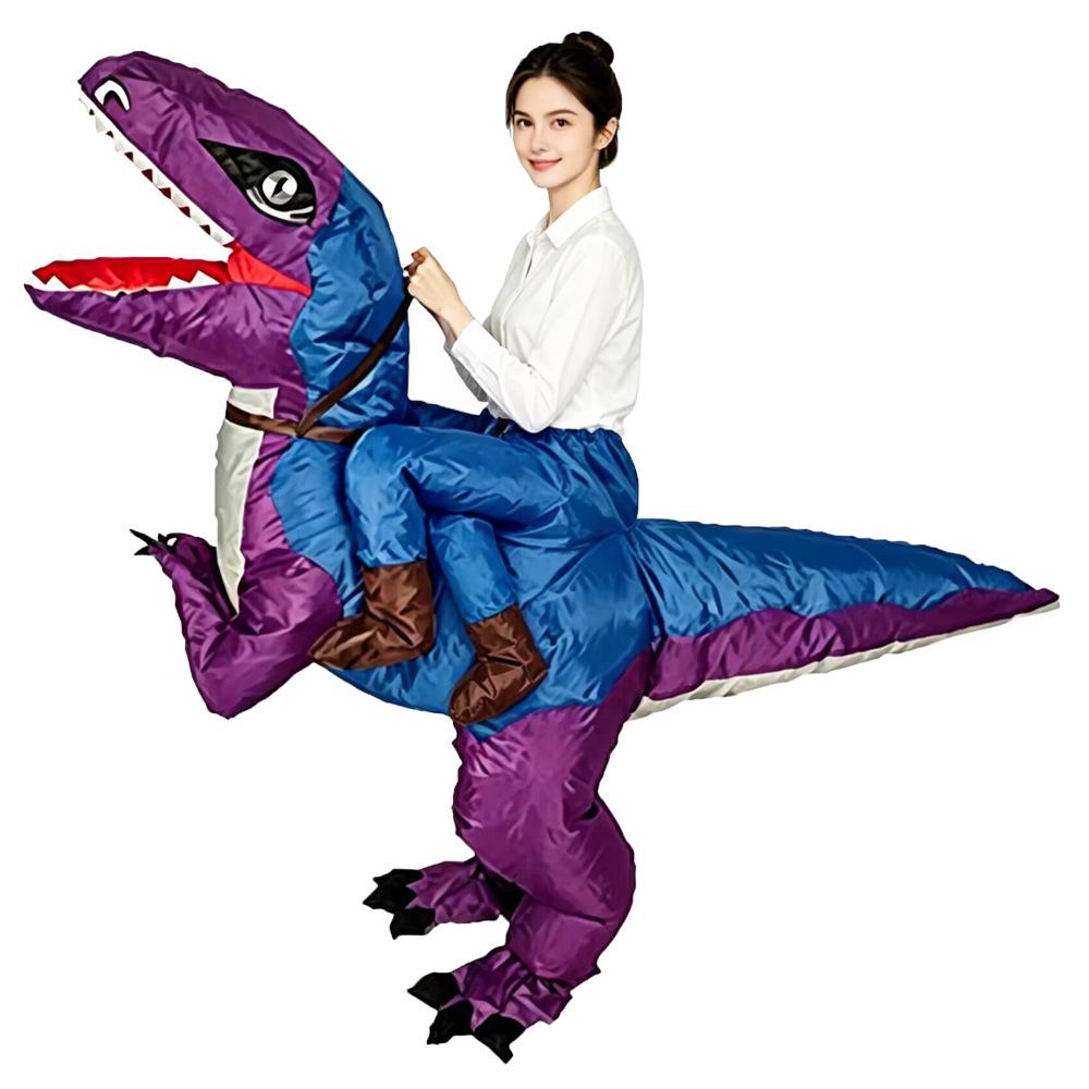 Velociraptor Inflatable Costume - Halloween T-Rex Cosplay & Creative Performance Outfit