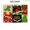 2D Flat 4pcs Christmas Holiday Placemats for Festive Table Decorations And Seasonal Home Decor