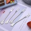 4PCS/Set Creative Flowers Stainless Steel Fruit Fork Flower Handle New Fruit Forks Bento Accessories 2023