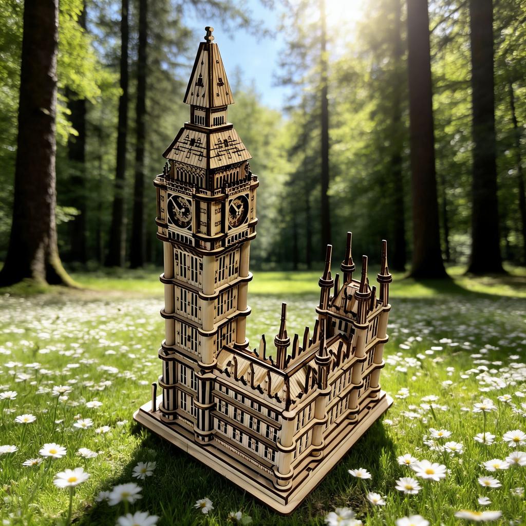 1 wooden DIY Large Ben clock a creative 3D jigsaw puzzle ideal as a festive present or home decoration. great for daily use
