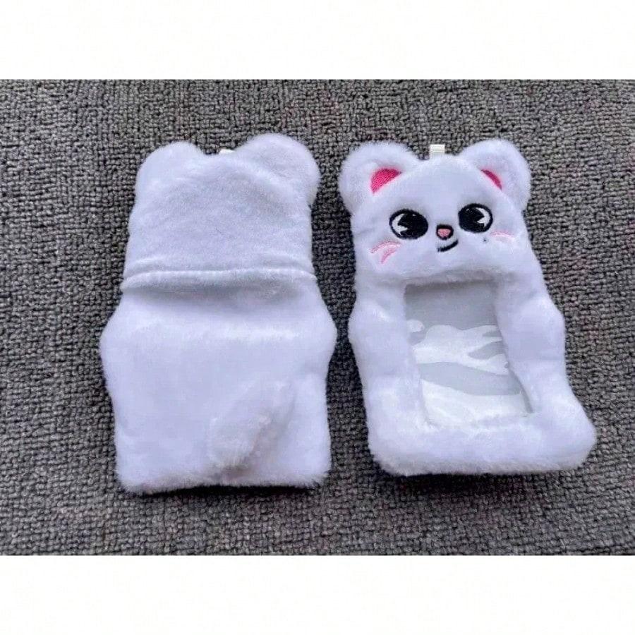 Capa de Proteção para Cartão de Pelúcia Skzoo Pop Coreano Stray Fan Animal Adorável para Foto de Identidade, Crédito, Cartão de Ônibus - Presente Divertido Stay SK