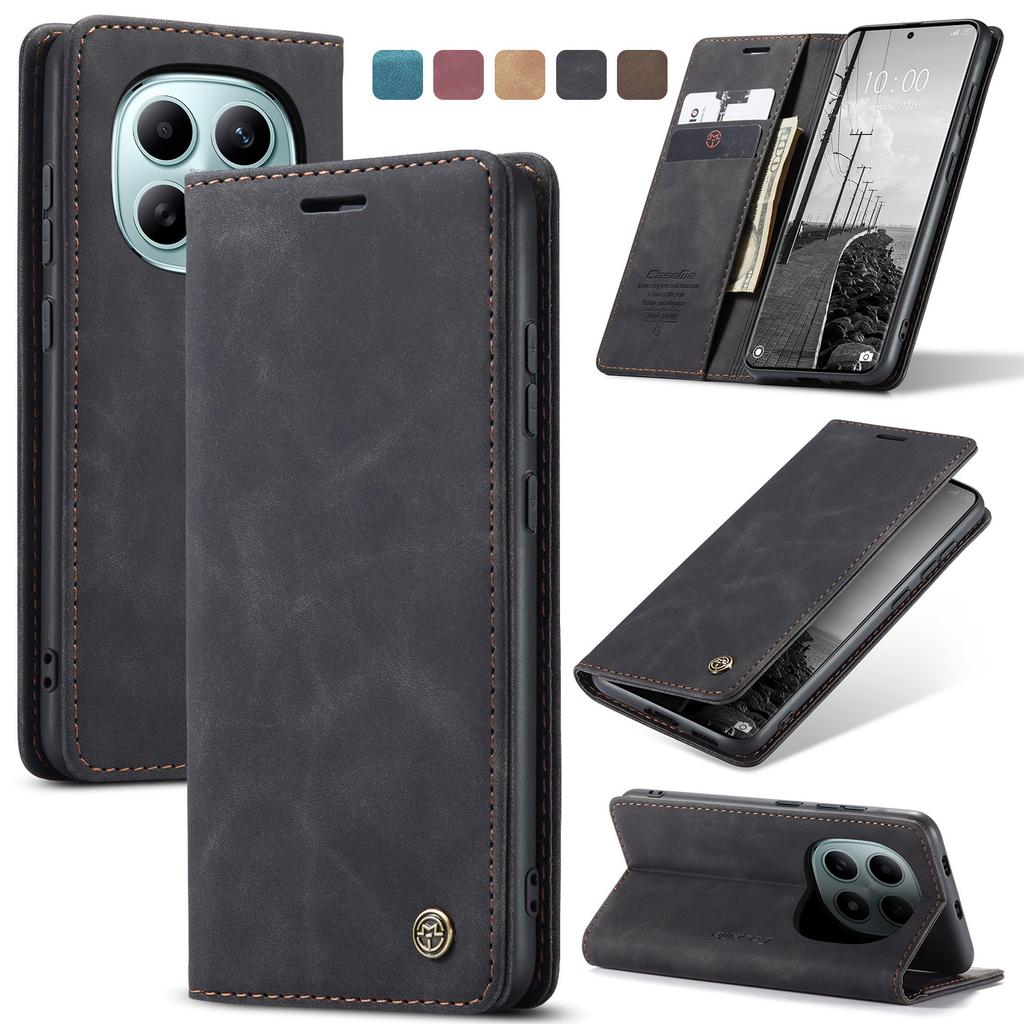 Luxury Retro Case for Xiaomi Redmi Note 15 5G Multiple Card Slots Stand Function Phone Cover for Note 15 5G Leather Wallet