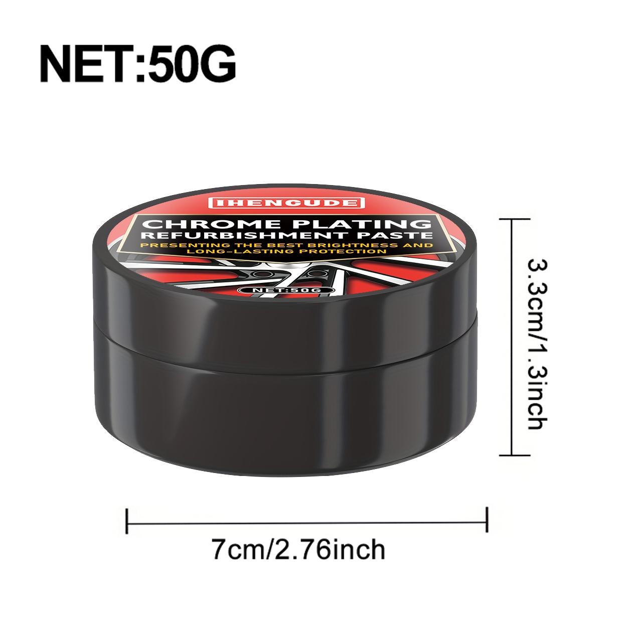 Professional Chrome Polishing Paste to Remove Water Stains, Rust Spots, Blueing, Oxidation, Metal Polishing Paste, Car Decoration Cleaner