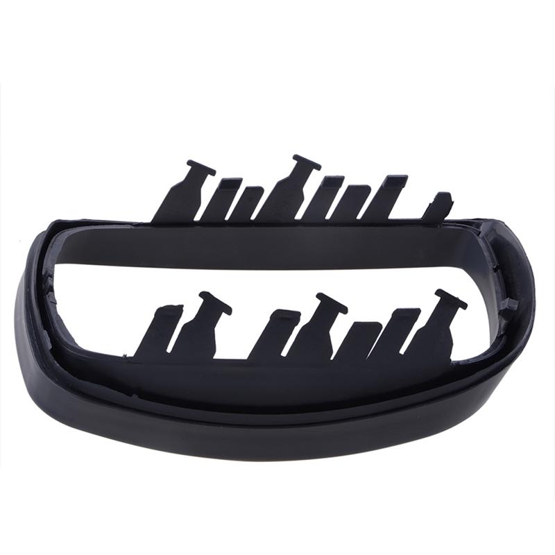 Schwarzer Rückspiegelkappenrahmen, Zierring für Flügelseitenspiegelabdeckung für BMW E53 X5 1999–2006, Autozubehör