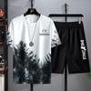 Nouveaux hommes survêtements 3d imprimé été 2 pièces hauts et shorts Costume homme vêtements ensemble mode survêtement tenue surdimensionné hommes Costume