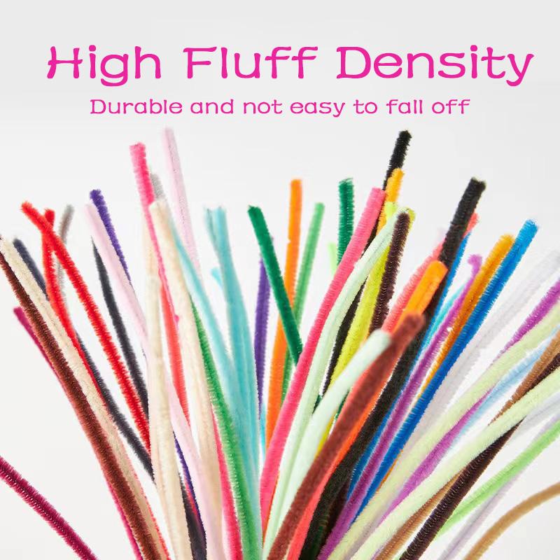 Pipe Cleaners For Flowers Chenille Stem Pipe Kid Diy Creative Toy Chenillewire Craft Kindergarten Handmade Material Plush Strips