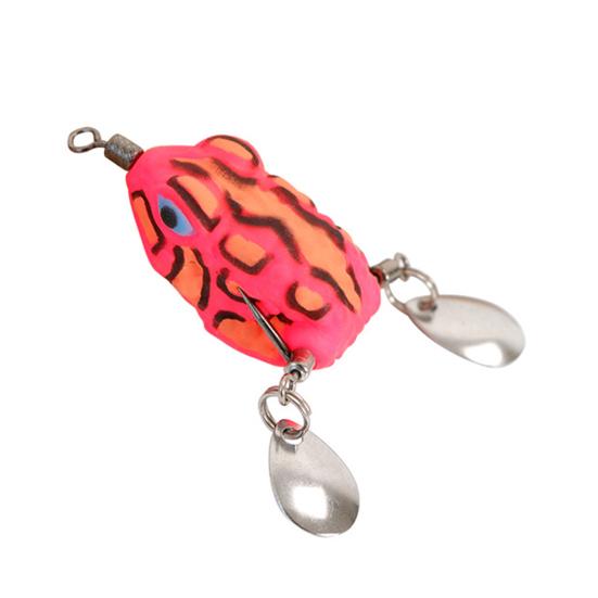 

2.7CM/3.2G Мини Мягкая Лягушка Приманка с Бесспутниковым Крючком Спиннер Лезвие ПВХ Искусственная Лягушка Приманка Для Морской Пресноводной Рыболовной Ловля Окуня Змееголова Аксессуары розовый