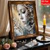 Unique DIY Pearl Gem Painting Kit 30x40cm Beautiful Woman Frameless Art Perfect Handmade Gift for Adults Home Wall Decor for Any Occasion