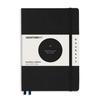 Leuchtturm Bauhaus Notebook, Dotted Grid, A5, Blue Dot, Black, 359617, Officially Imported