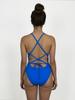 Solteu Super Blue Lavender Women'S One-Piece Reversible Tie-Back Swimsuit