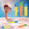 6pcs Kids Plants Toy Sports Swimming Pool Octopus Shape Diving Training Toys Random Color Children Summer Play Gifts
