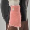 Ahre Nue Fingerhole Angora Wool Gloves _PINK