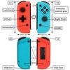 TechKen Switch Joycon Controller for Nintendo Switch Console, Wireless L/R Remote Gamepad Joystick Dual Shock Replacement for Joy Con(Neon R