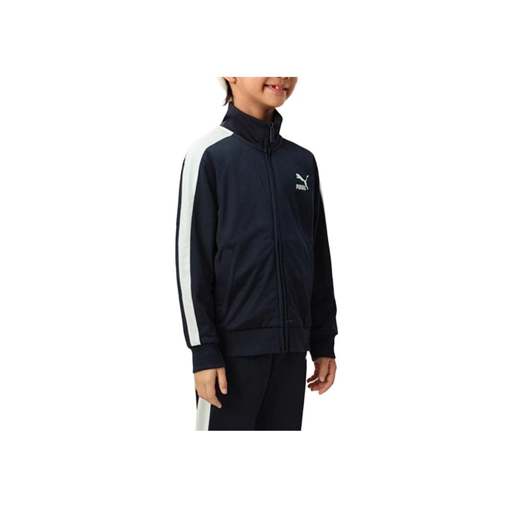 Puma Casual Sports Suit Basic Fashion Comfortable Soft Kids Suit Black 941362-01
