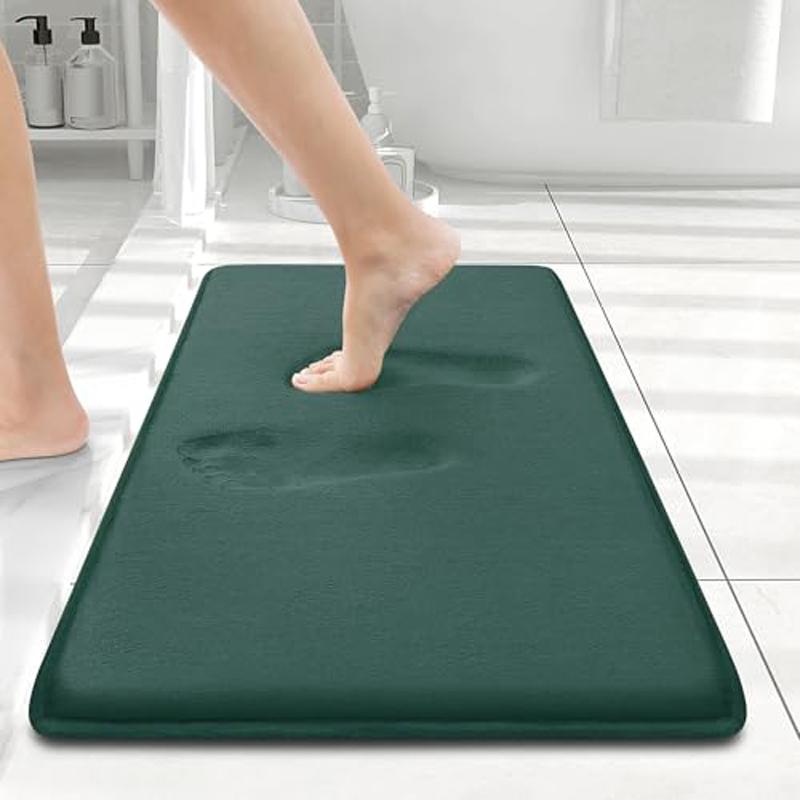 Tappetino da Bagno Morbido Olanly Antiscivolo Tappetini per Doccia Bagno Tappeto in Memory Foam Tappetino Morbido per Piedi Pavimento in Pietra Tappeto Super Assorbente ad Asciugatura Rapida