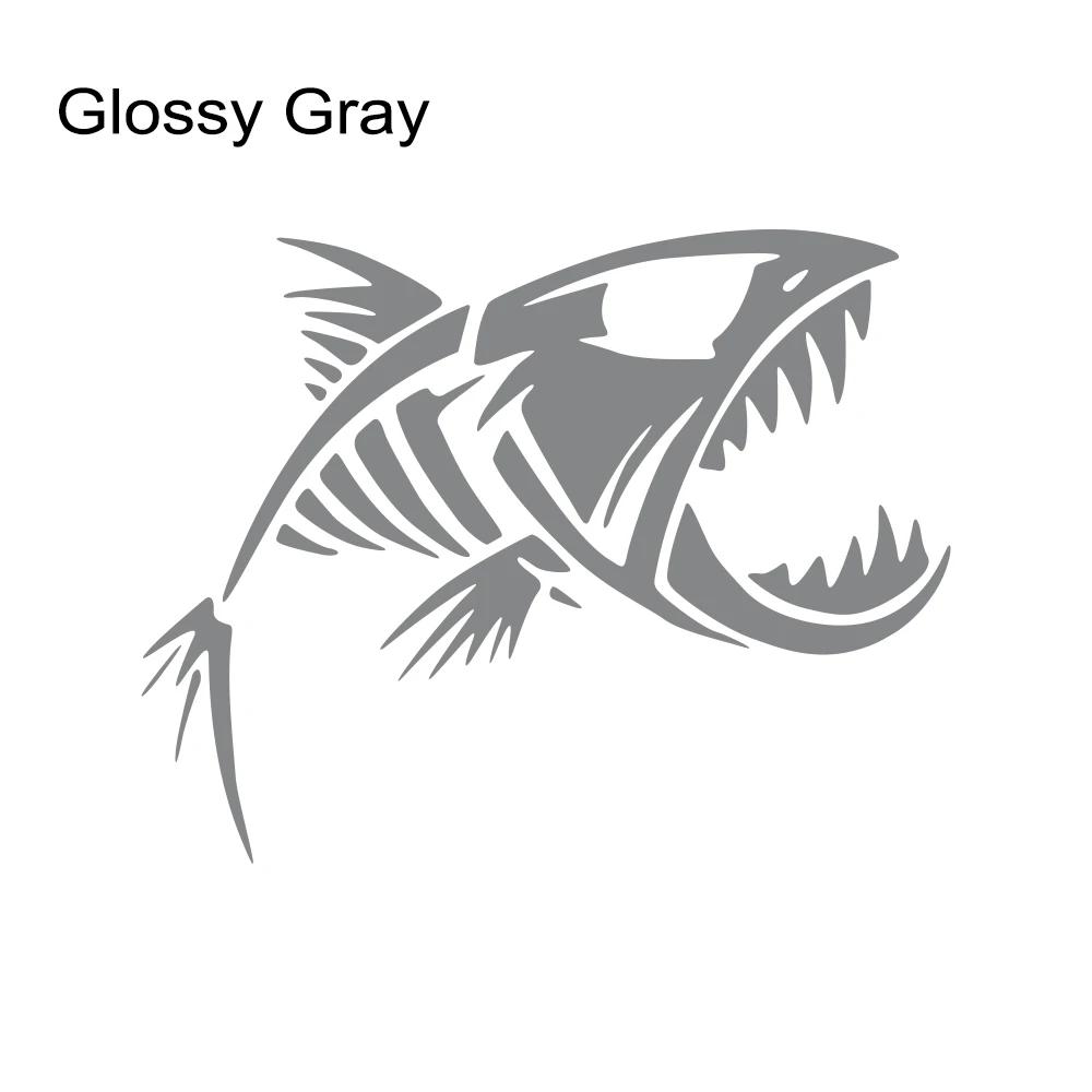 Skeleton Fish Sticker Car Fisherman Graphics Window Truck Windshield Body Boat Fishbone Vinyl Film Decals Waterproof Decoration