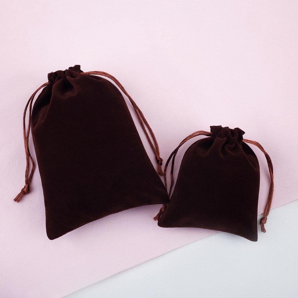 Velvet Drawstring Bag for Jewelry, Earphones, Coins, and Cosmetics Storage
