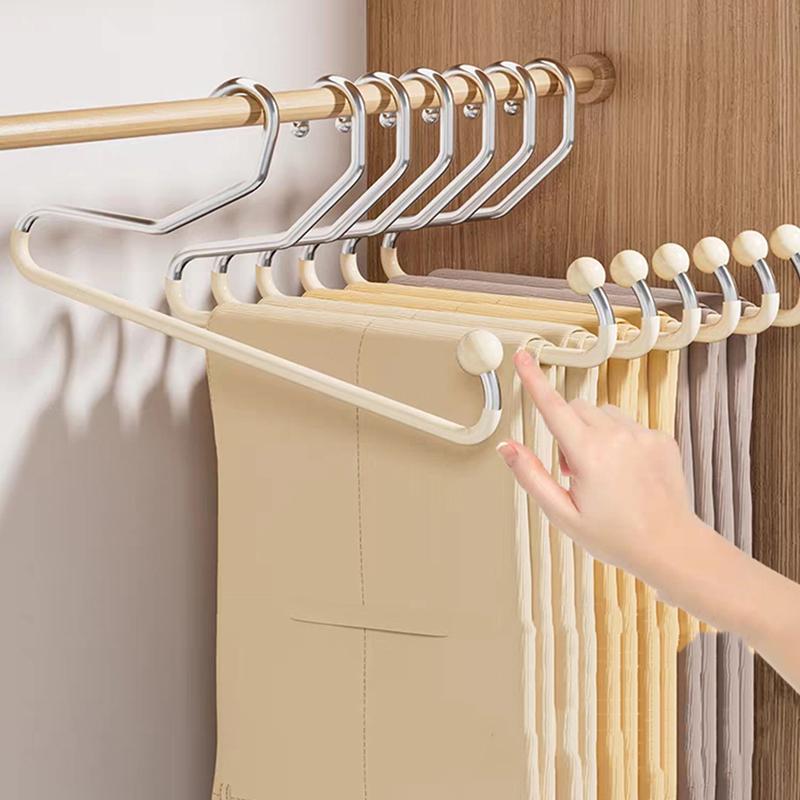 Goose-Shaped Trouser Rack Household Seamless Non-Slip Trouser Hanging Wardrobe Built-In Organizer Hanger Storage Artifact