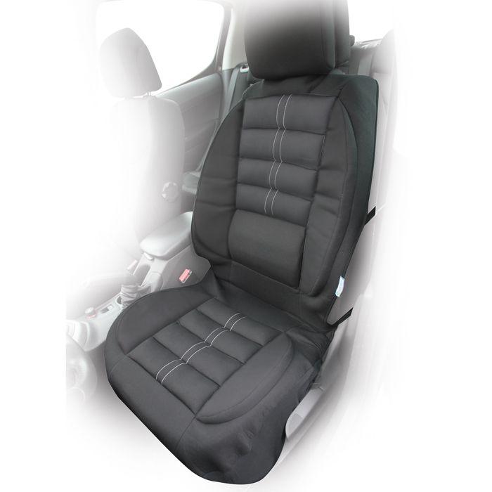 Couvre-siège - KINE TRAVEL - Confort intégral - Noir - Compatible airbags - Mousse haute qualité