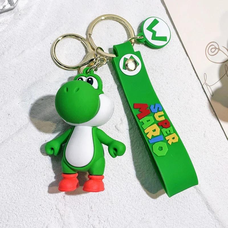 *Super Mario Cartoon Game Silicone Keychain Pendant Doll Claw Machine Keychain Small Gift