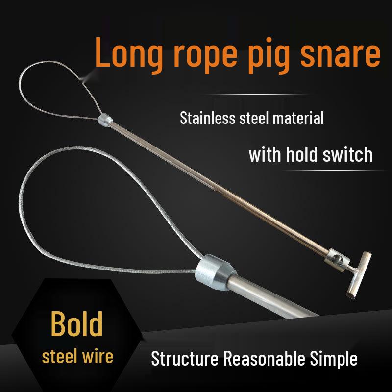Fangsau Stahlseil Fesselung & Veterinärinjektionswerkzeug für Schweinefarm