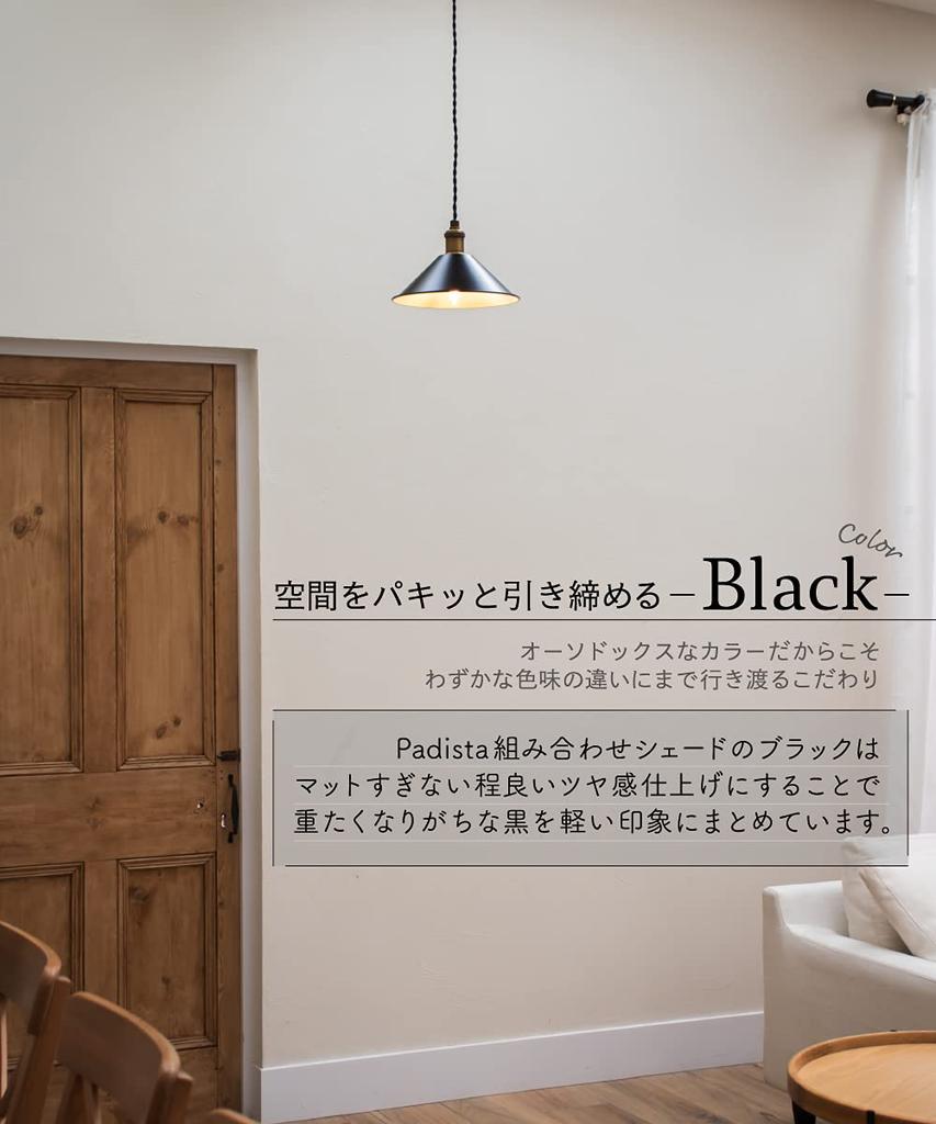 Ampoule Padista Lampshade, Shade Only, Umbrella, E17, 1 Light, Metal, Black