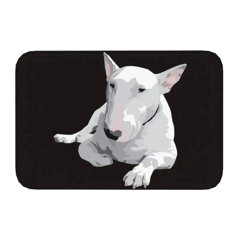 Staffordshire Bull Terrier Dog Door Floor Kitchen Bath Mats Outdoor EBT Cute Love Doormat Garage Entrance Rug Carpet Footpad