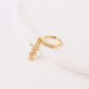 Gold Plated Pendant Nose Ring Hoop for Women Crystal Nose Hoop Protection Jewelry Nose Piercing Cartilage Earring Piercing