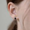 (Silver 925) Oval Gem Earrings EC3267