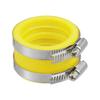 ACROPIX 45mm ID Rubber Yellow Motorcycle Carburetor Adapter Inlet Inlet Pipe Manifold Adaptor Boot Sleeve Interface (2 Clamps)