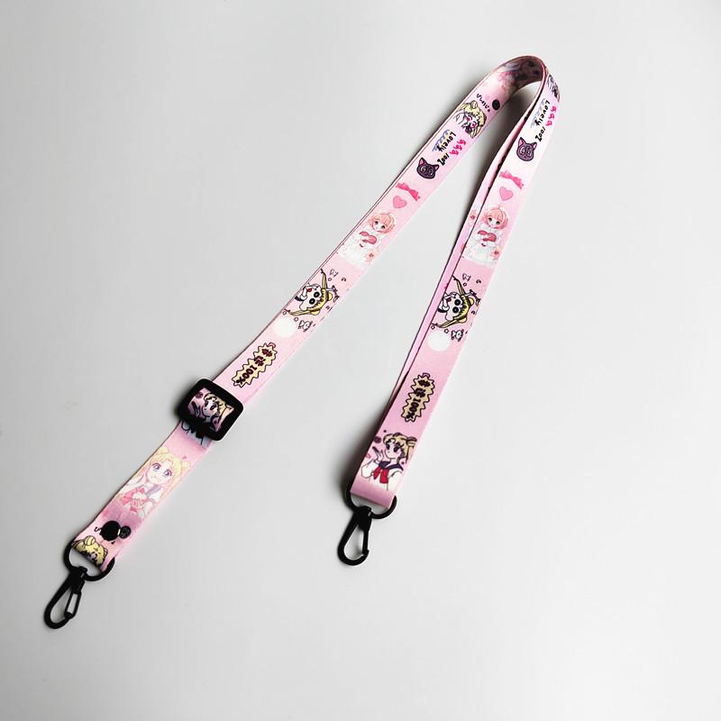 Korean-Style Cute Cartoon Phone Crossbody Strap: Adjustable Shoulder Lanyard
