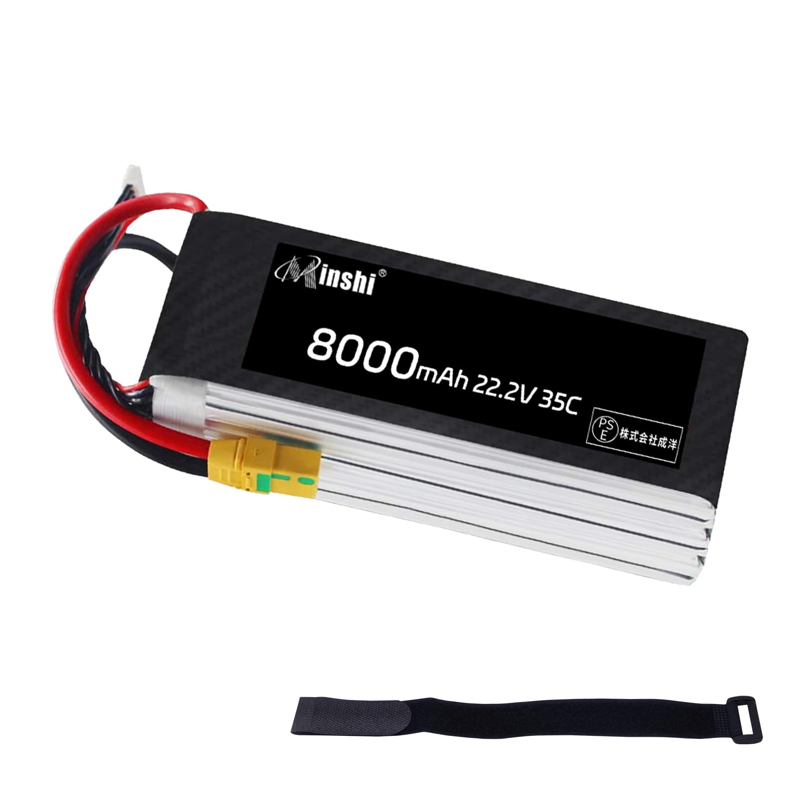 

MINSHI RC Lipo 8000mAh XT90 Fire Plug 35C Lipo Lipo Motion Gun Air Gun Продукт з радіоуправління Підходить для RC RC RC Сертифікований PSE 2023TQ x 30см чорний