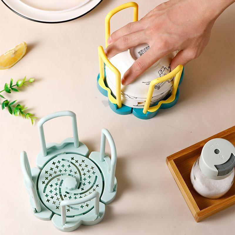 Versenkbare Desktop Schüssel Halter Küche Organizer Kunststoff Ablauf Wasser Tasse Regal Schrank Gerichte Lagerung Rack Platte Lagerung Werkzeug