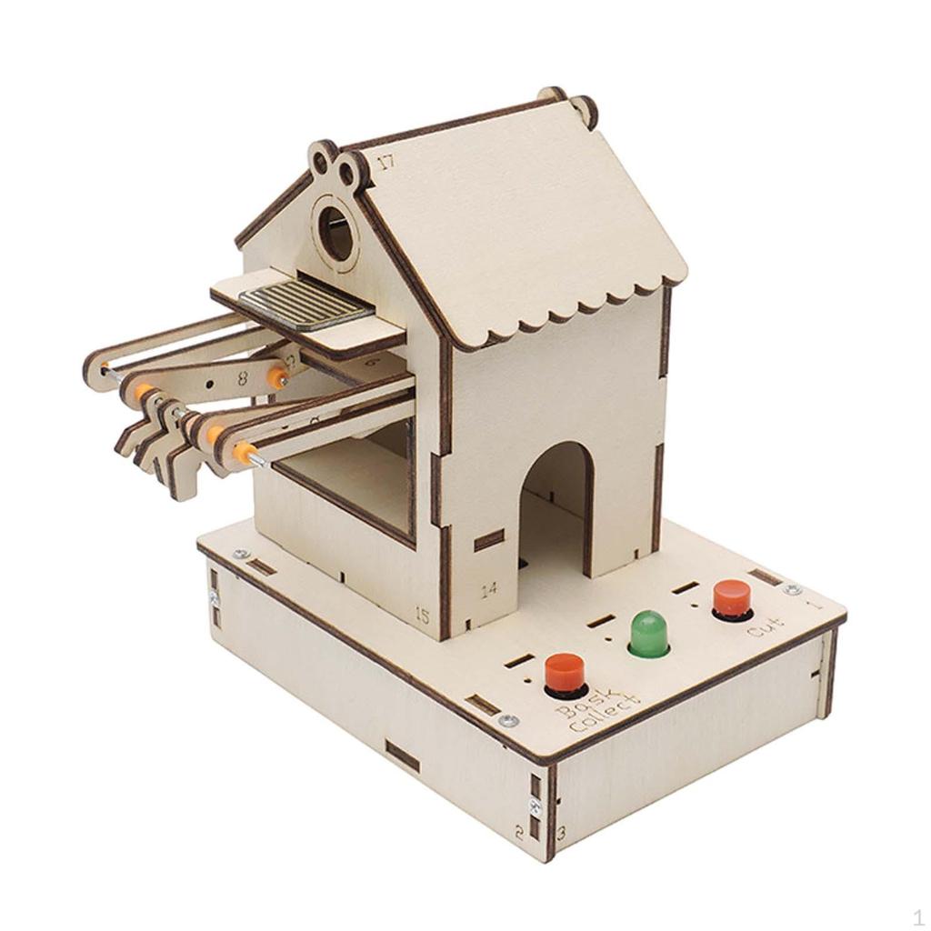 Science Experiment Toys Wooden Learning Aids Handcraft Sturdy DIY Smart Clothes Drying Rack for Kids
