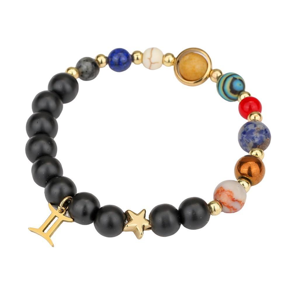 Sternbild Handgefertigt Stein Stahl Anhänger Armband Für Frauen Geschenkidee