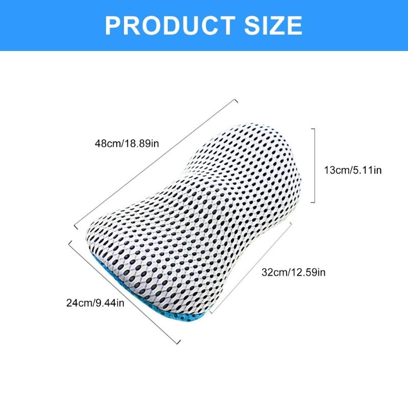 Back Support Pillow for Office and Car Seats 3D Curveds Lumbar Cushions with Washable Cover for Enhanceds Comfort