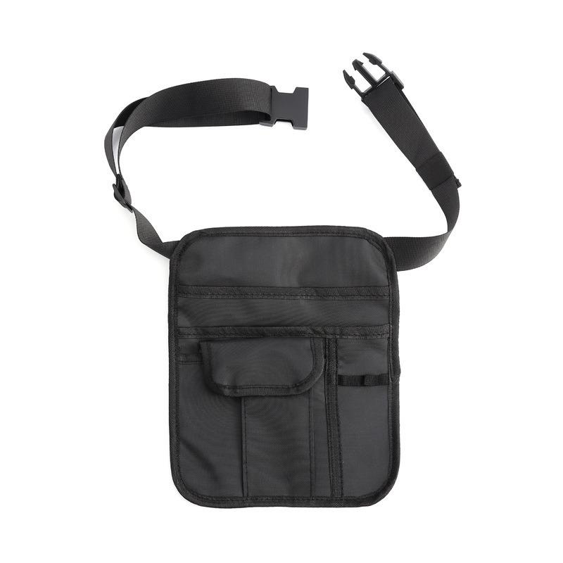 

1pcs Oxford Adjustable Waist Apron W/Wallet Restaurant Server Bar Workwear Black Super Light Load Reducing Storage Bag чёрный