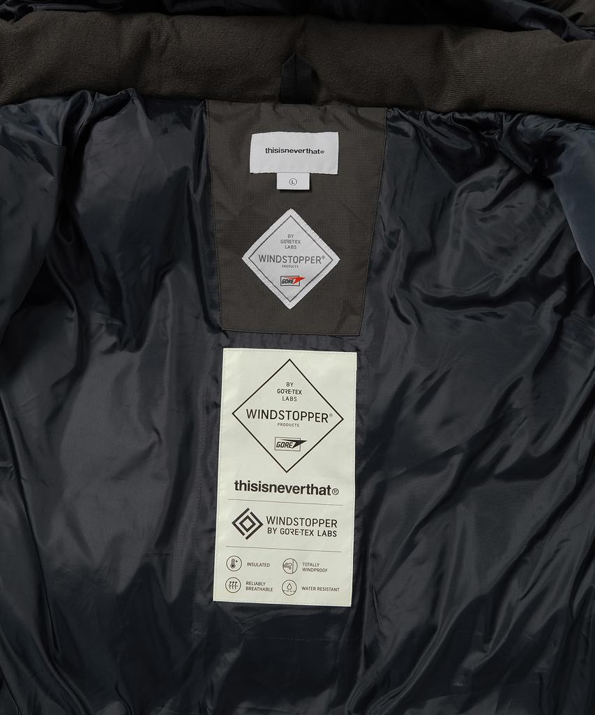 Thisisneverthat Gore-Tex Windstopper Expedition Down Jacket Olive Drab