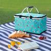 30L Thermal Insulated Bag Keep Fresh Folding Cooler Bag Lunch Box Basket Food Carrier Storage Basket for Camping Picnic Travel
